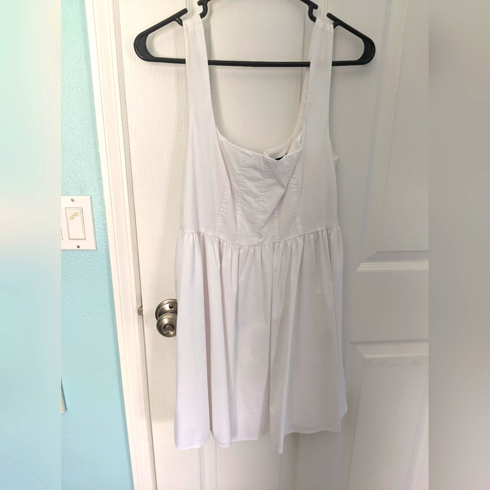 White a line dress